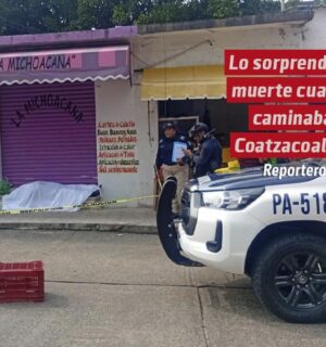 Lo sorprende la muerte cuando caminaba por las «Palmitas», en Coatzacoalcosos