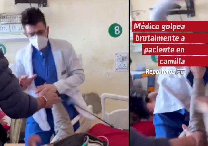 Médico golpea brutalmente a paciente en camilla porque le faltó al respeto durante consulta