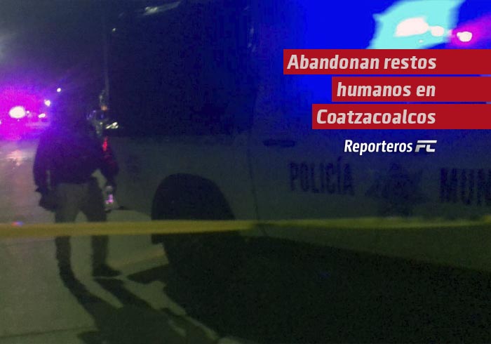Abandonan restos humanos en bolsa negra en la colonia Cuauhtémoc de Coatzacoalcos