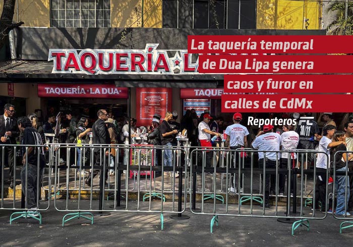 La taquería temporal de Dua Lipa genera caos y furor en las calles de Ciudad de México