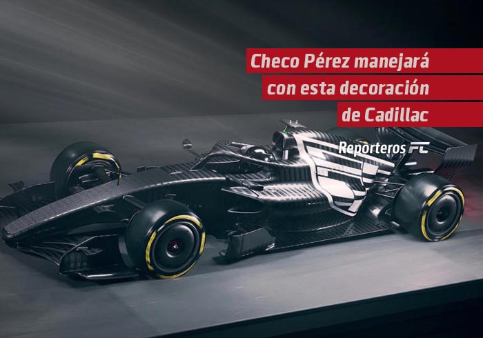 Checo Pérez manejará con esta decoración de Cadillac en los test de Barcelona