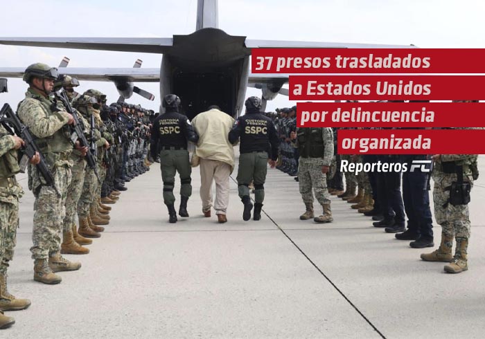 Quiénes son los 37 presos trasladados a Estados Unidos por delincuencia organizada