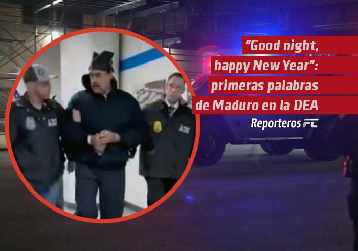 «Good night, happy New Year»: las primeras palabras de Maduro al ingresar a los cuarteles de la DEA