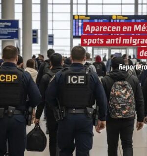 Aparecen en México spots anti migración de EU