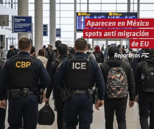 Aparecen en México spots anti migración de EU