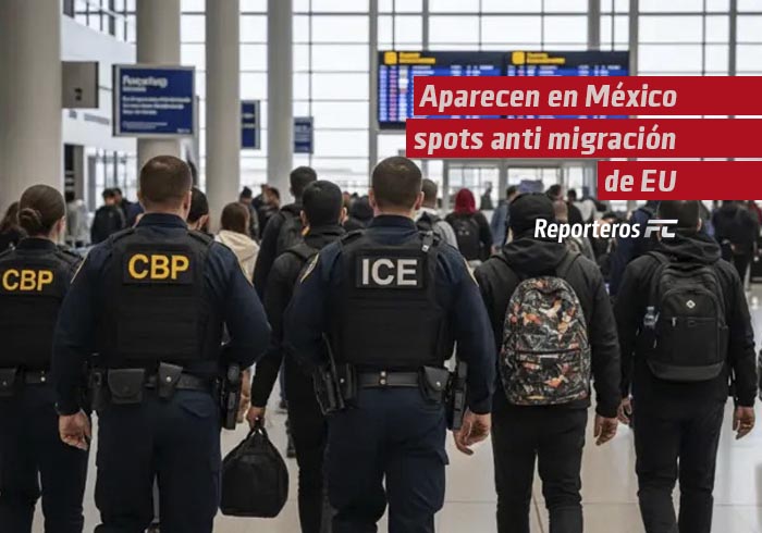 Aparecen en México spots anti migración de EU
