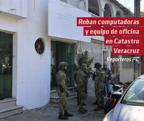Roban computadoras y equipo de oficina en la Delegación de Catastro de Veracruz puerto