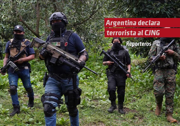 Argentina declara terrorista al CJNG
