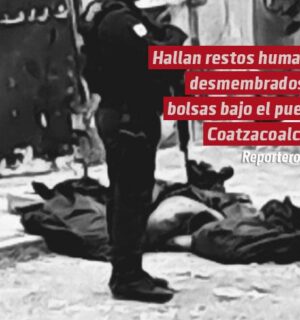 Hallan restos humanos desmembrados en bolsas bajo el puente Coatzacoalcos I