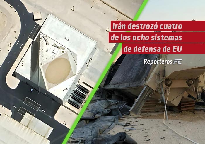 Imágenes satelitales revelaron que Irán destrozó cuatro de los ocho sistemas únicos de defensa de EU