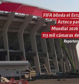 FIFA blinda el Estadio Azteca para el Mundial 2026 con más de 113 mil cámaras de vigilancia del C5