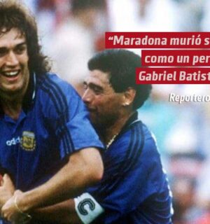 “Maradona murió solo, como un perro”: Gabriel Batistuta