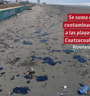 Se suma más contaminación a las playas de Coatzacoalcos