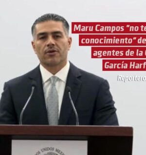 Maru Campos «no tenía conocimiento» de los agentes de la CIA en el operativo, revela García Harfuch