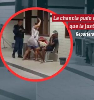 La chancla pudo más que la justicia