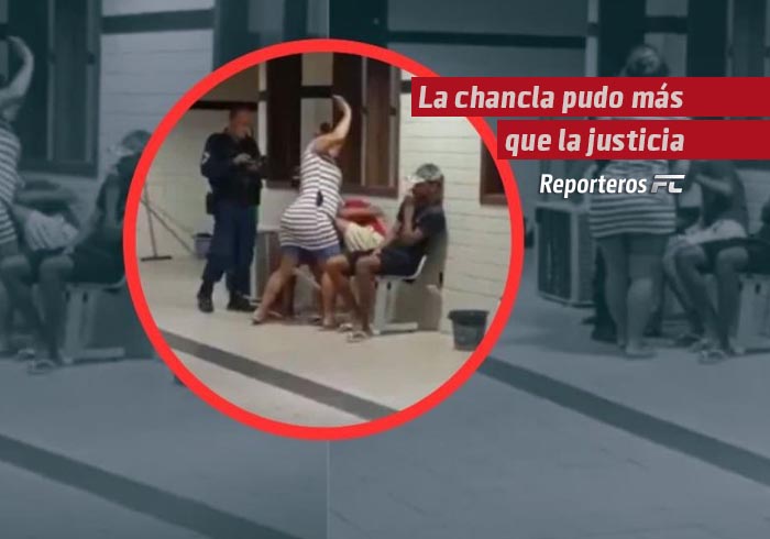 La chancla pudo más que la justicia