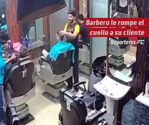 Barbero le rompe el cuello a su cliente, pretendía relajarlo con una técnica de quiropráctica 