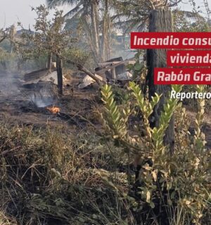 Incendio consume vivienda en Rabón Grande