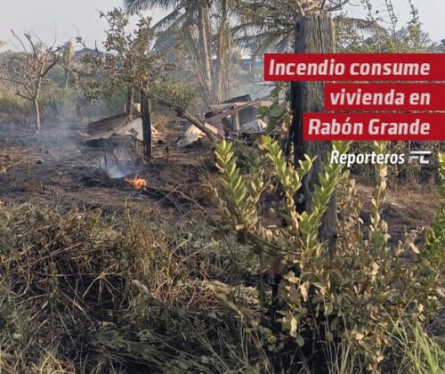 Incendio consume vivienda en Rabón Grande