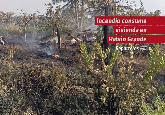 Incendio consume vivienda en Rabón Grande