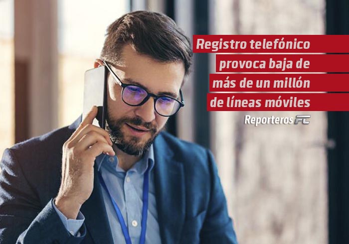 Registro telefónico provoca baja de más de un millón de líneas móviles