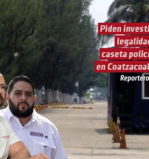 Piden investigar legalidad de caseta policiaca en Coatzacoalcos