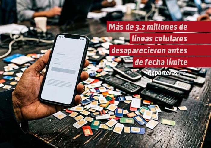 Más de 3.2 millones de líneas celulares desaparecieron antes de la fecha límite para registrar la CURP