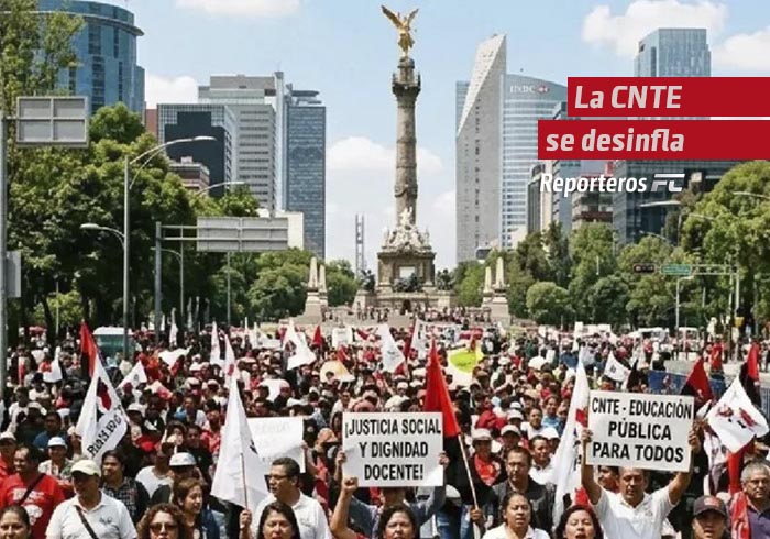 La CNTE se desinfla