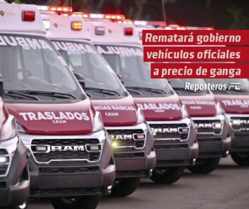 Rematará gobierno vehículos oficiales a precio de ganga
