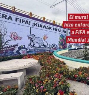 El mural a las afueras del Estadio Azteca que hace enfurecer a FIFA en el  Mundial 2026