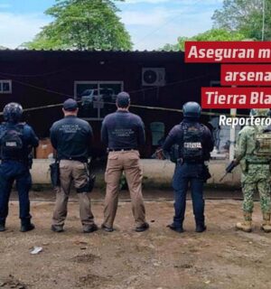 Aseguran mega arsenal en Tierra Blanca, Veracruz