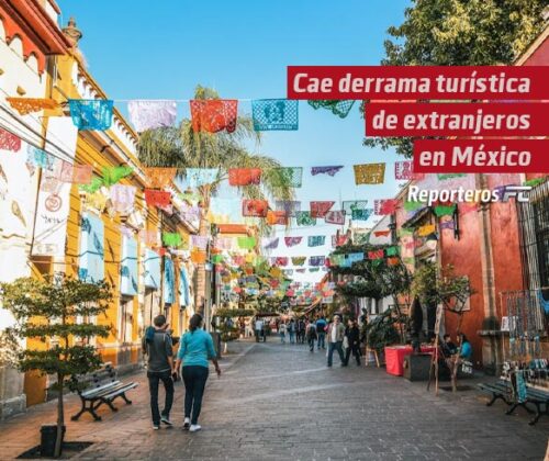 Cae derrama turística de extranjeros en México