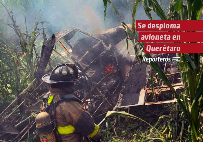 Se desploma avioneta en Querétaro