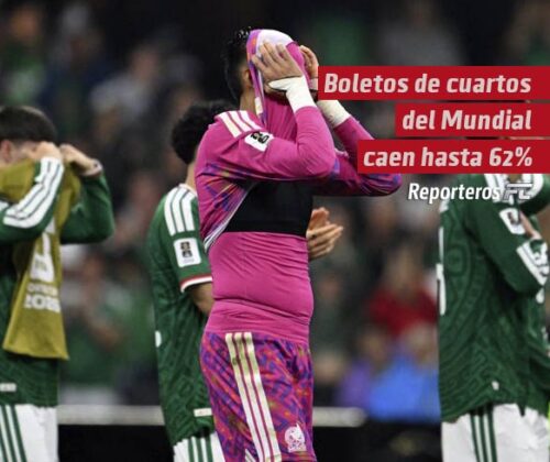 Boletos de cuartos del Mundial caen hasta 62% tras la eliminación de México, Brasil y Estados Unidos