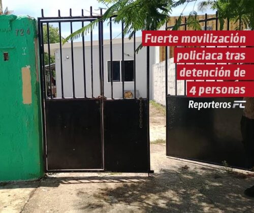 Fuerte movilización policíaca tras detención de cuatro personas por el Ejército