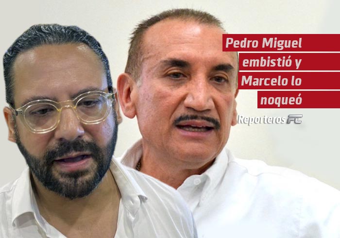 Pedro Miguel embistió y Marcelo lo noqueó