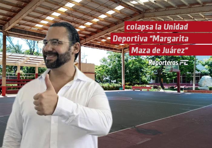 Colapsa la Unidad Deportiva «Margarita Maza de Juárez»